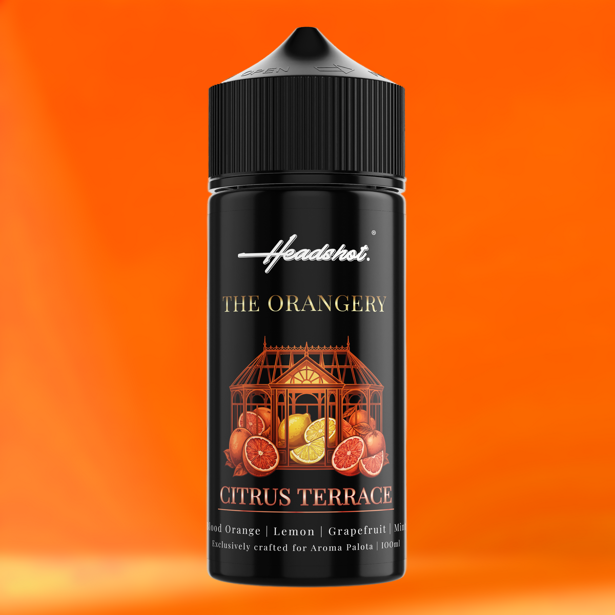 CITRUS TERRACE Orange Blutorange Zitrone Grapefruit Ice Aroma von HEADSHOT, Flasche, Ansicht 2