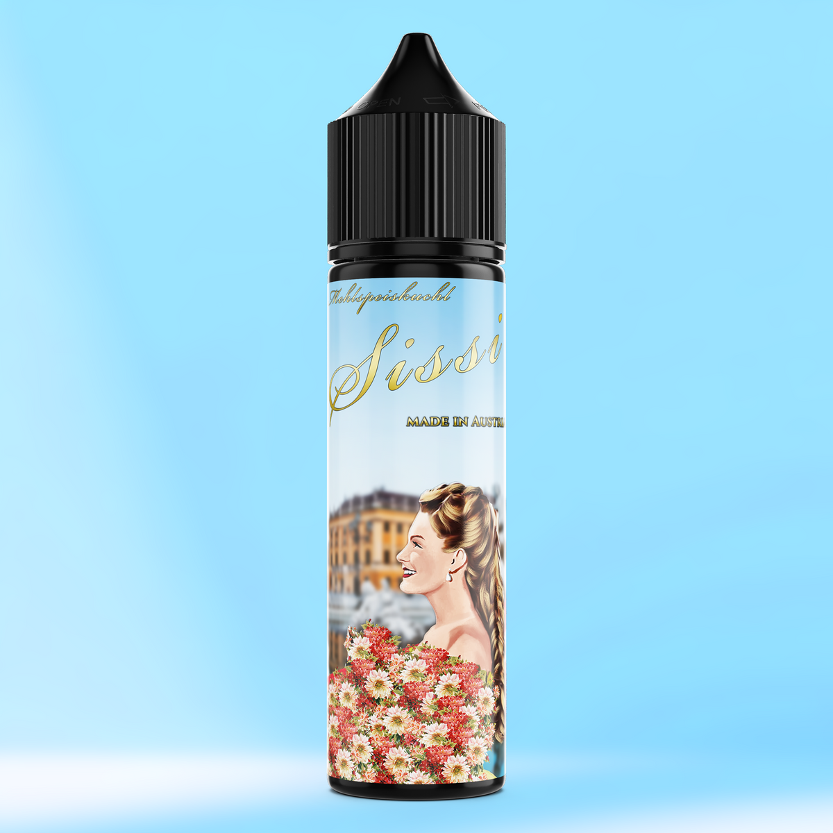 SISSI Aroma Flasche farbiger Hintergrund