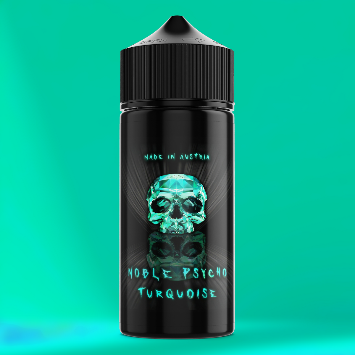 NOBLE PSYCHO TURQUOISE Gurke Blutorange Acai Ice Aroma von HEADSHOT, Flasche, Ansicht 2